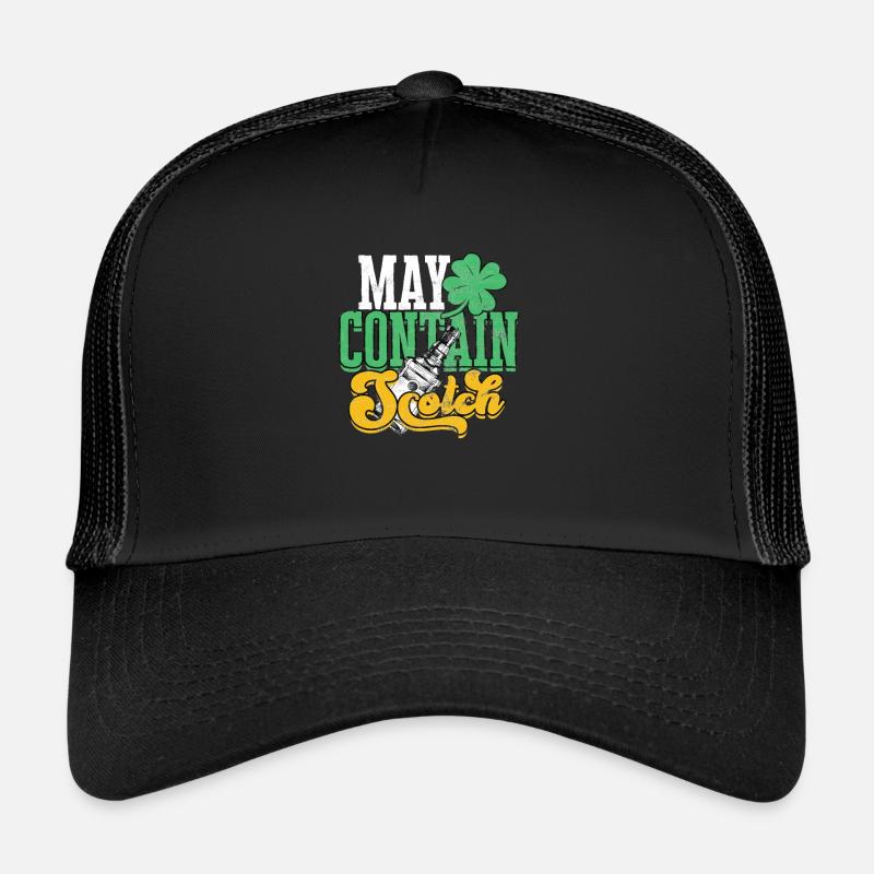Irish Whisky Scotch Drinker Drinking Alcohol Trucker Cap