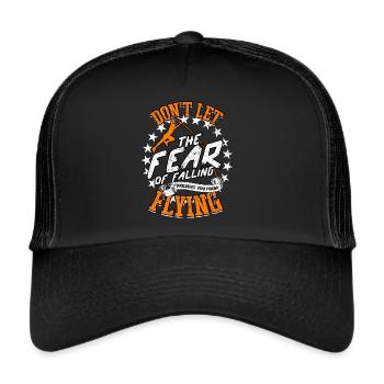 Pole Viertel und Feldstabhochsprung - Trucker Cap - Schwarz/Schwarz - Vorne