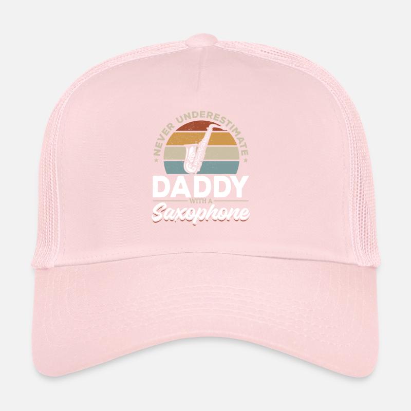 Saxophonist - Never Underestimate Daddy With A Sax Trucker Cap