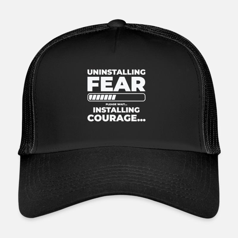 Angst deinstallieren Mut installieren Emotion Trucker Cap