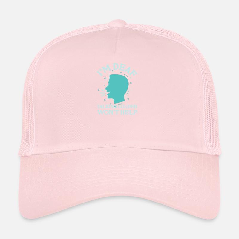 Deaf Hearing Impaired Hearing aid Sign Language Trucker Cap