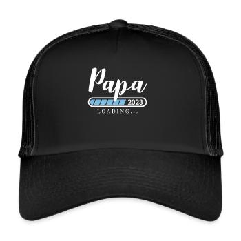 Papa 2023 Cadeau de Chemise - Casquette trucker  - noir/noir - Devant