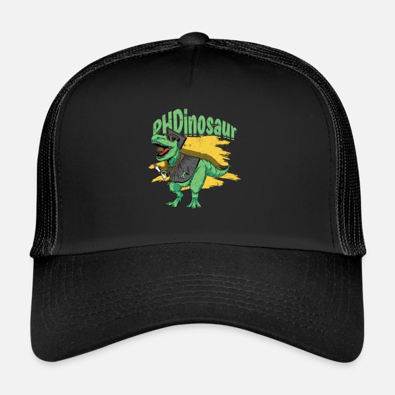 PhD student PhD -Dinosaur Philosophy PhD - Trucker Cap - black/black