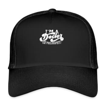 Doctorant en philosophie Doctorant - Casquette trucker  - noir/noir - Devant