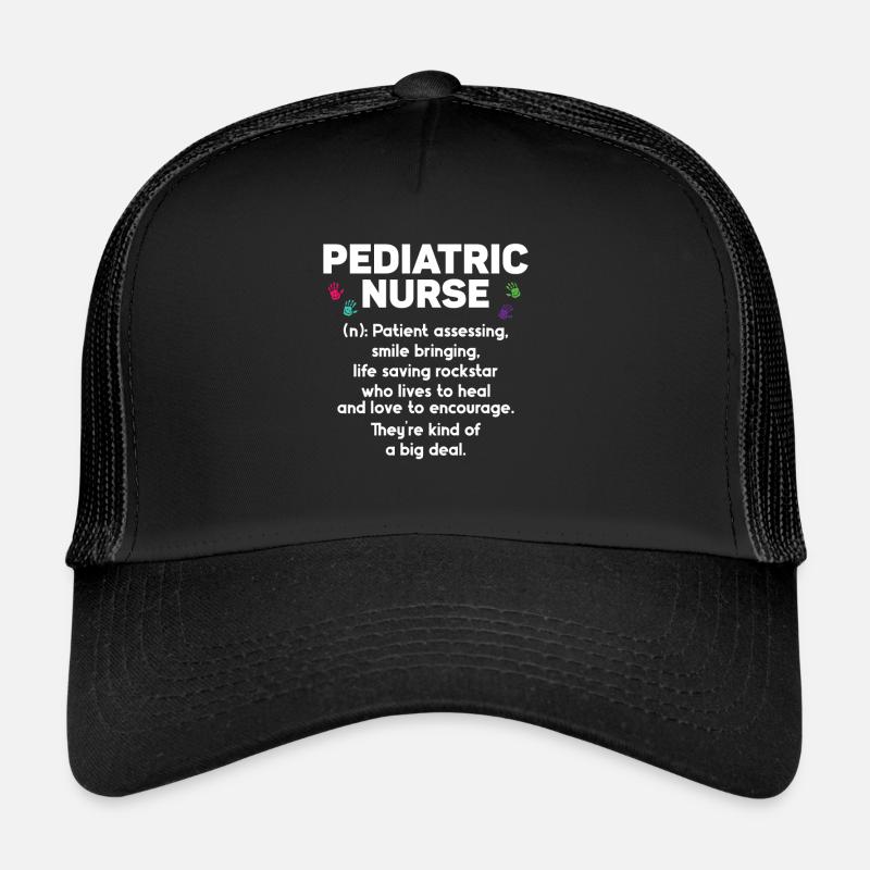 Kinderkrankenschwester - Trucker Cap - Schwarz/Schwarz