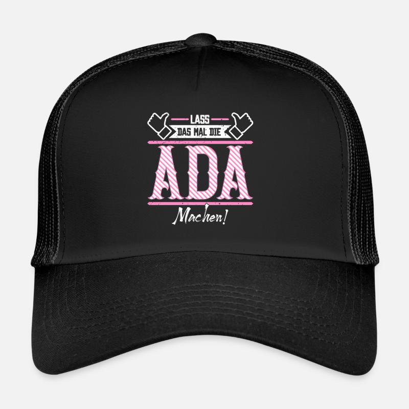 Ada Geschenkidee Geschenk Geburtstag - Trucker Cap - Schwarz/Schwarz