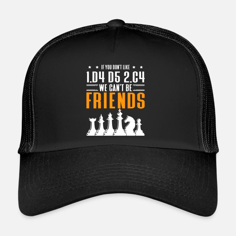 Chess Tournament Coach Chess piece Queen Chess Day - Trucker Cap - black/black