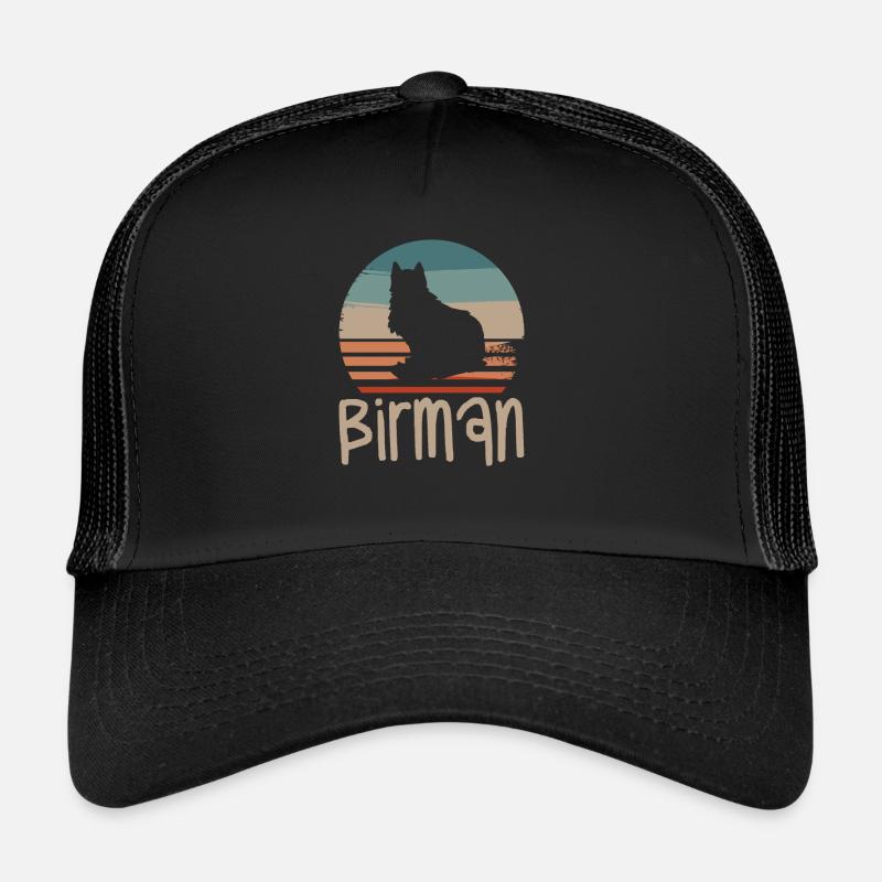 Vintage Retro Birman Cat Lover Trucker Cap