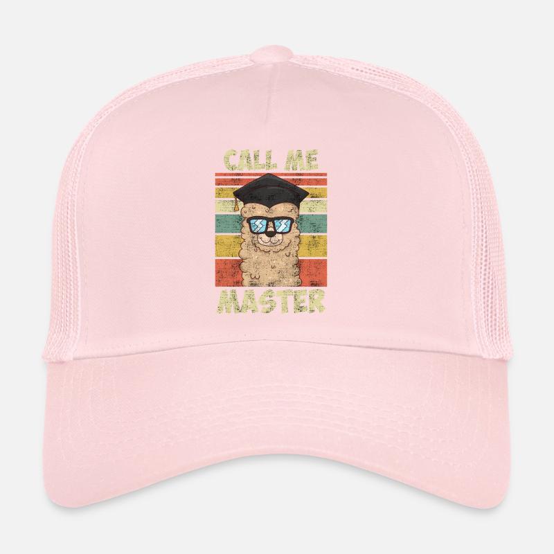 Nenn mich Master Lama Fan Master Abschluss Trucker Cap