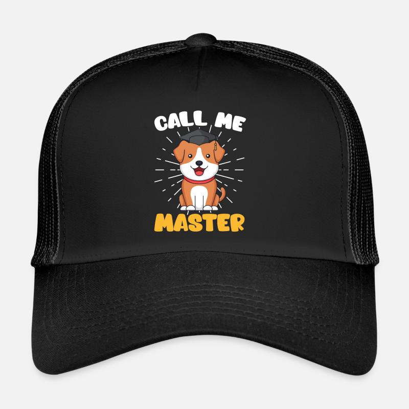 Appelez-moi Master Dog Fan Master Degree Casquette trucker 