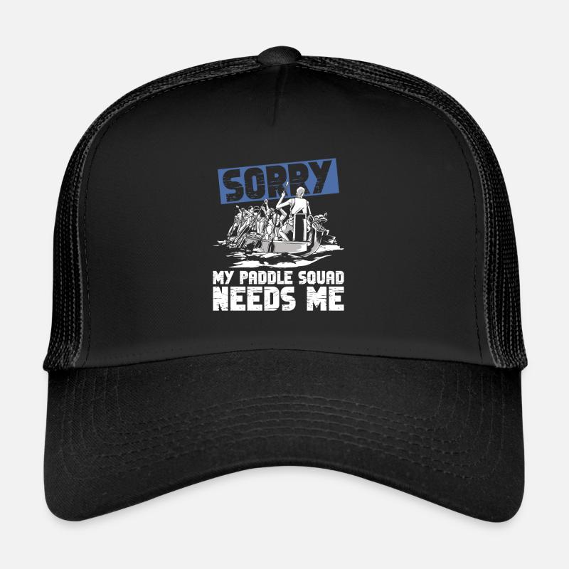 Drachenboot Und Chinesische Bootsrennen - Trucker Cap - Schwarz/Schwarz