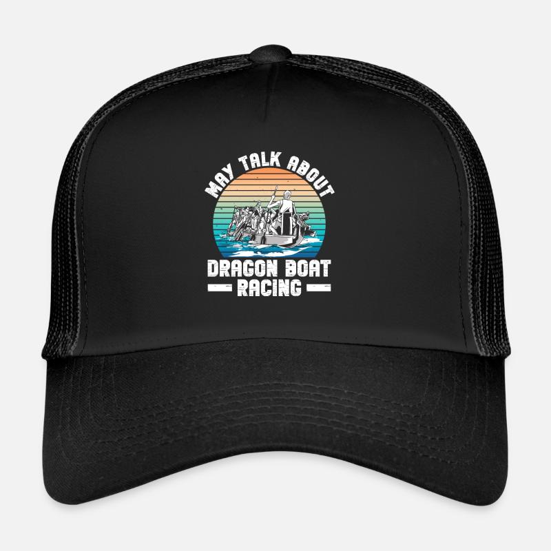 Drachenboot Und Drachenboottrainer - Trucker Cap - Schwarz/Schwarz