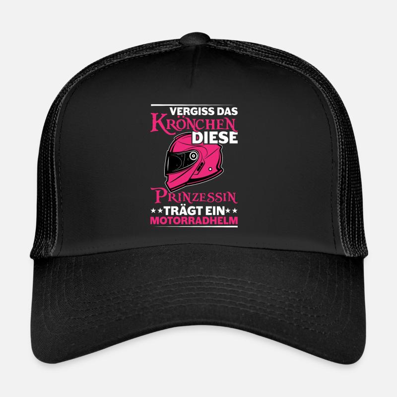 Motorradfahrerin Geschenk lustiger Spruch Trucker Cap