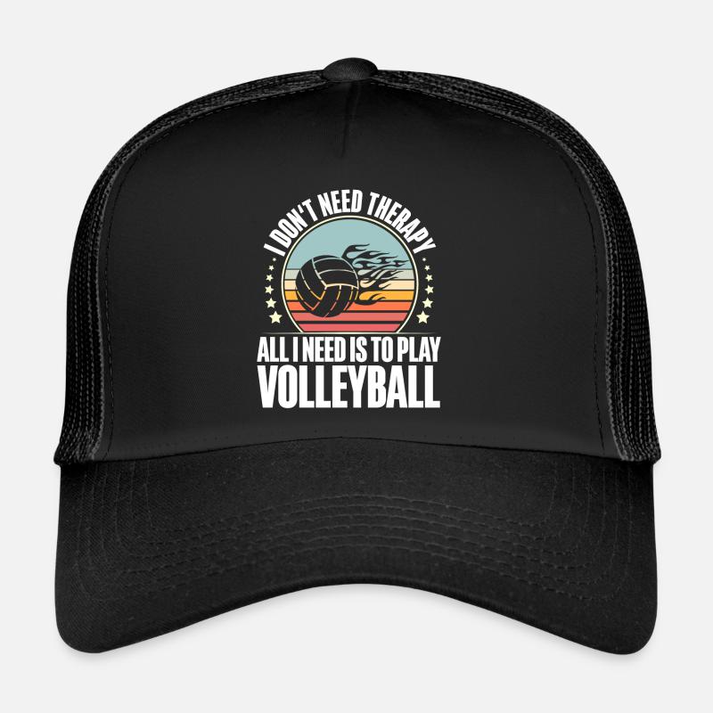 Volleyball - Trucker Cap - Schwarz/Schwarz