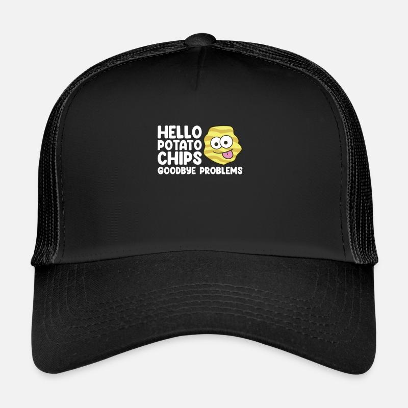 Hello Potato Chips Goodbye Problems Potato Chips Trucker Cap
