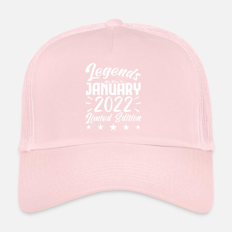 Naissance En Janvier 2022. Cadeau d'anniversaire. Casquette trucker 