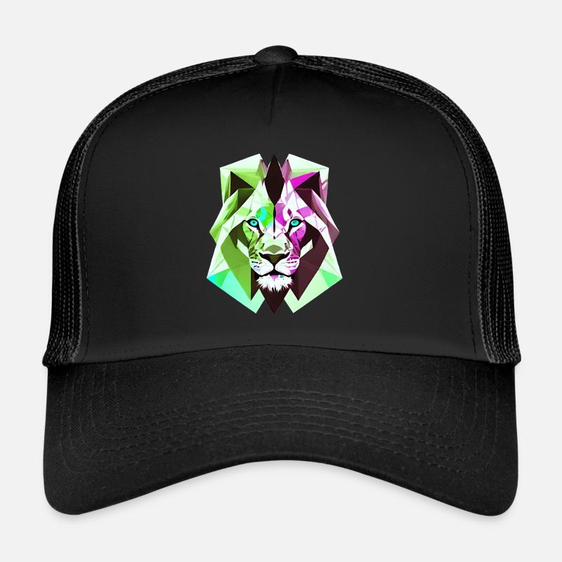 Polygon Löwe - Trucker Cap - Schwarz/Schwarz