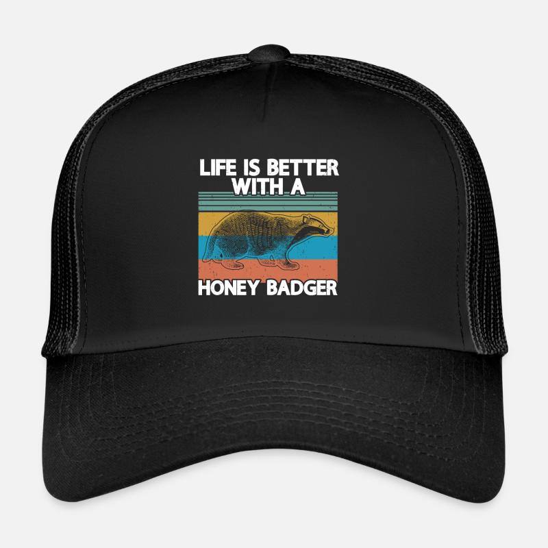 Honey Badger - Trucker Cap - black/black