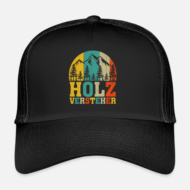 Holzversteher Chainsaw Retro Forest Woodworker Trucker Cap