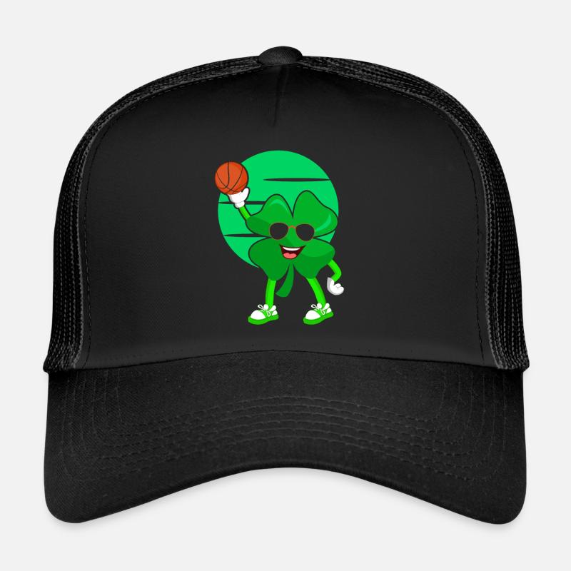 Basketball Player St. Patrick's Day Irish Pride Trucker Cap