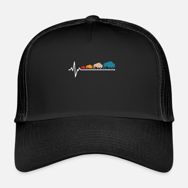Bison - Trucker Cap - Schwarz/Schwarz