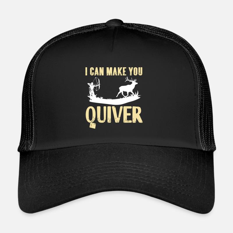 I Can Make You Quiver Retro Funny Archery Hunting Trucker Cap