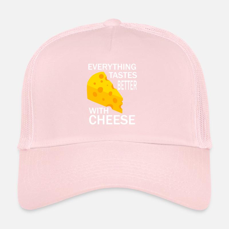 Leben mit Käse Bio-Lebensmittel Käse essen Trucker Cap