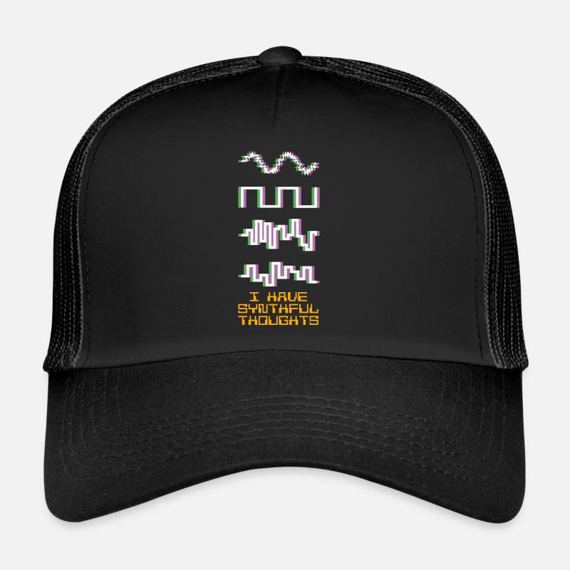 Synthesizer Wavefroms Synthesizers Synth Trucker Cap