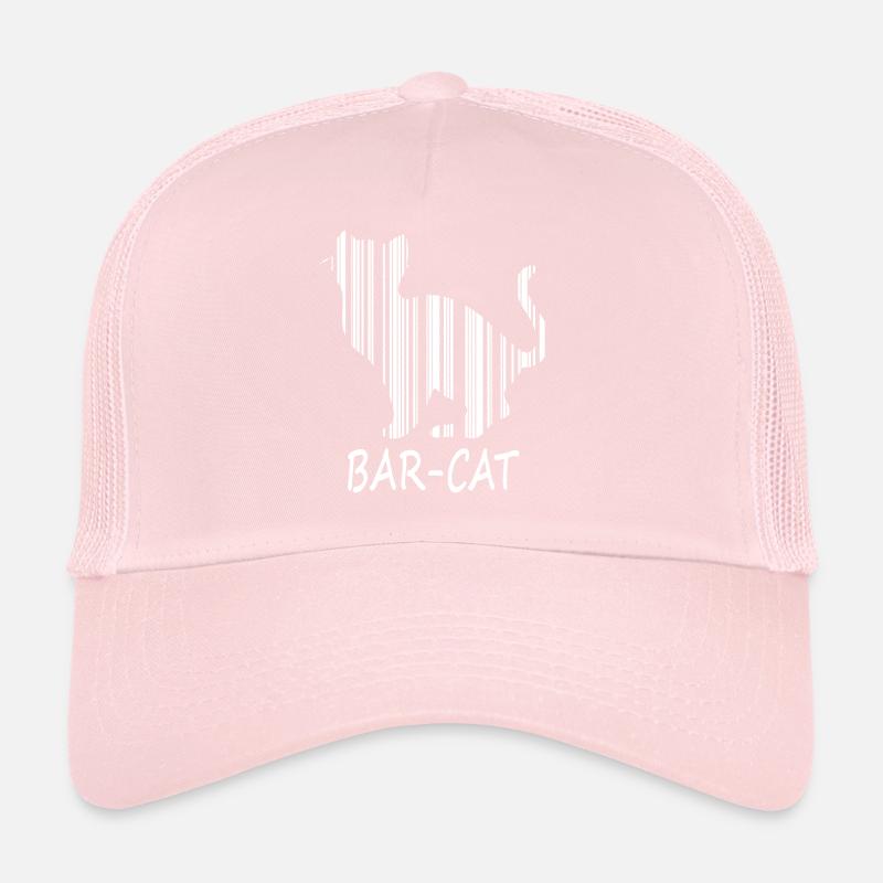 Bar à code-barres Chat Jeu de mots Chat Animal Humour Achat Casquette trucker 
