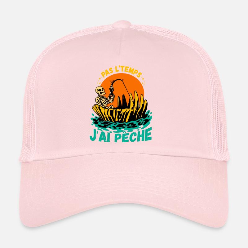 Pas L'Temps J'ai Pêche cadeau papa pecheur Casquette trucker 