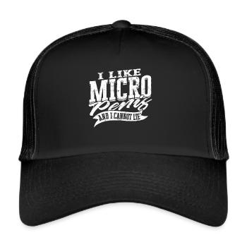 Micropenis Small Penis Sex Cock Club Micro - Trucker Cap - black/black - Front