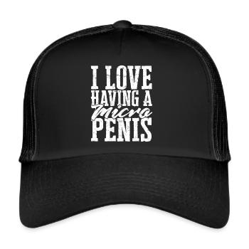 Micropenis Small Penis Sex Cock Club Micro - Trucker Cap - black/black - Front