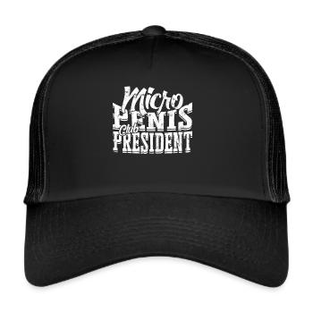 Micropenis Small Penis Sex Cock Club Micro - Trucker Cap - black/black - Front