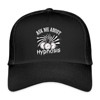 hypnotic hypnotize hypnotist - Trucker Cap - black/black - Front