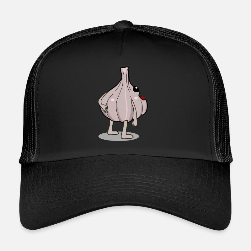 L’ail regardé dans les gousses d’ail Casquette trucker 