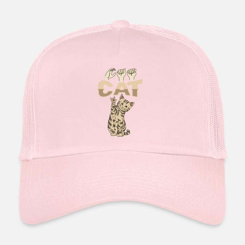 ILY KATZE ASL Gebärdensprache Trucker Cap