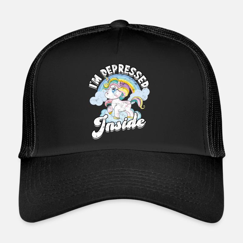 depression depressive sad gift idea unfortunate Trucker Cap