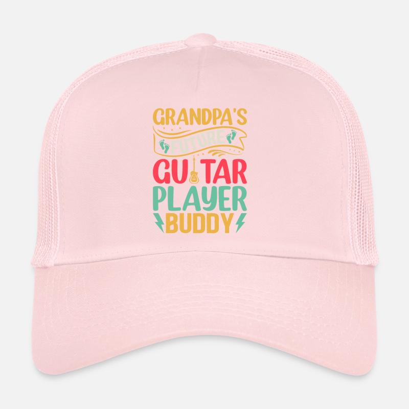 Grandpa's Future Guitar Player Buddy - Newborn Gui Trucker Cap