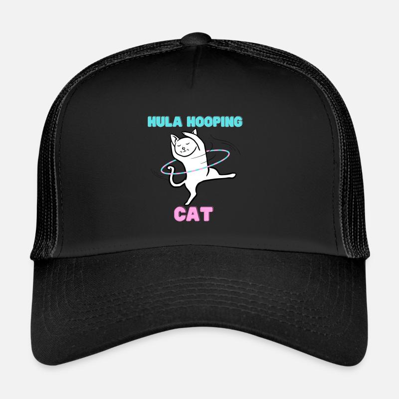 Hula Hooping Cat - Drôle de chat de danse Casquette trucker 