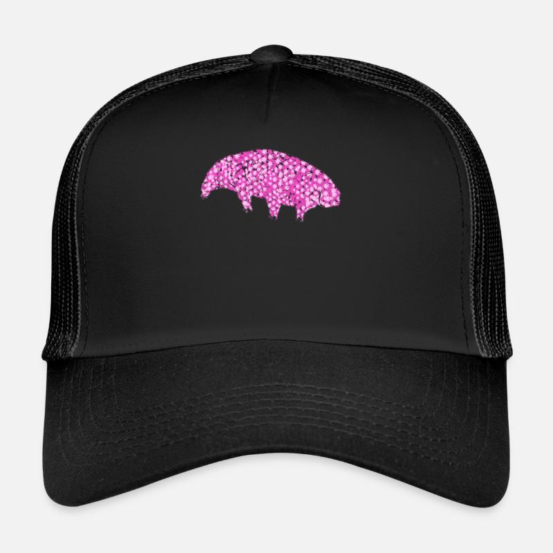 Tardigrade Bärtierchen Wasserbär - Trucker Cap - Schwarz/Schwarz