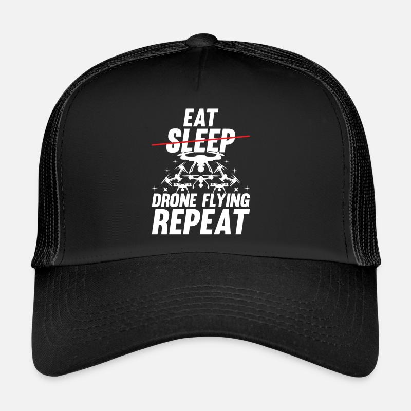 Funny Drone - Eat Sleep Drone Flying Repeat - Dron Trucker Cap