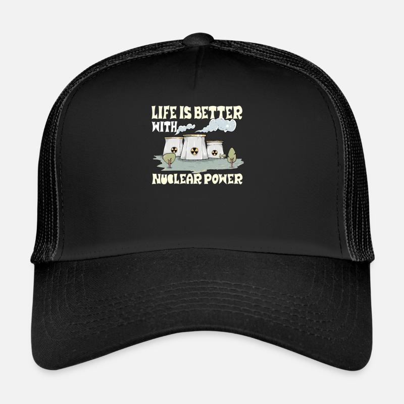 Atomkraftwerk Nuklear Energie Erneuerbare Energie Trucker Cap