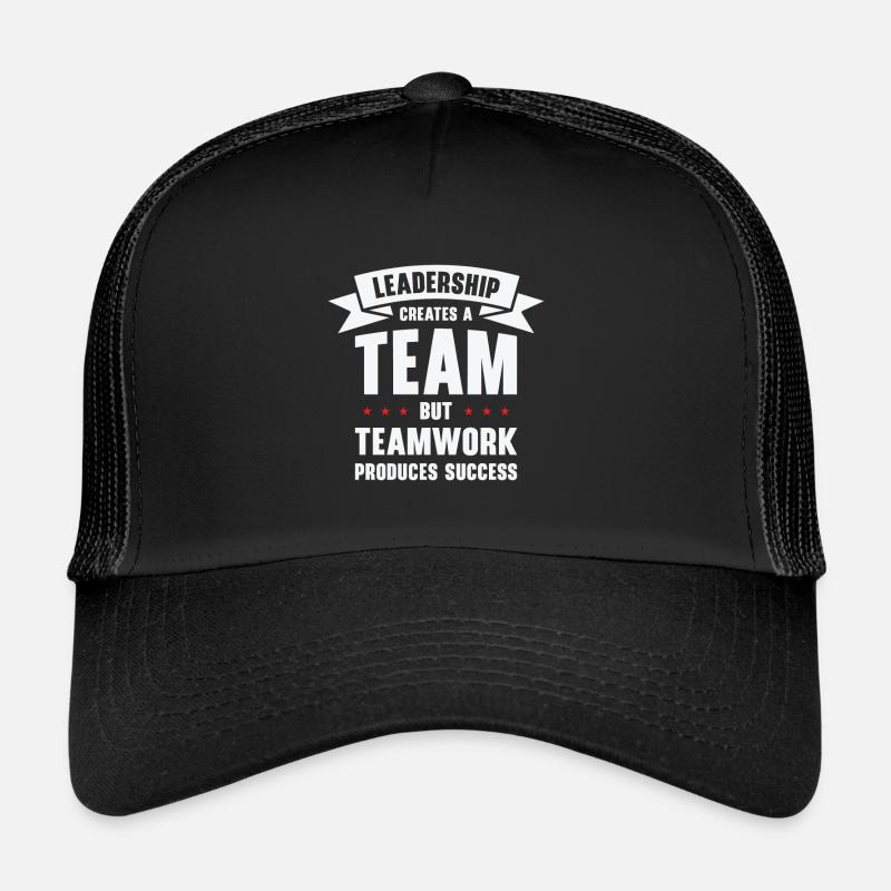 Boss Leadership Teamwork Success Office Work Trucker Cap