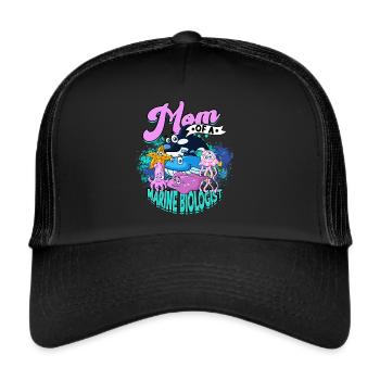 biologie marine biologiste marin biologie marine biologiste - Casquette trucker  - noir/noir - Devant