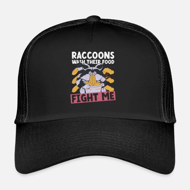 Waschbären waschen ihr Essen bekämpfen mich Trucker Cap