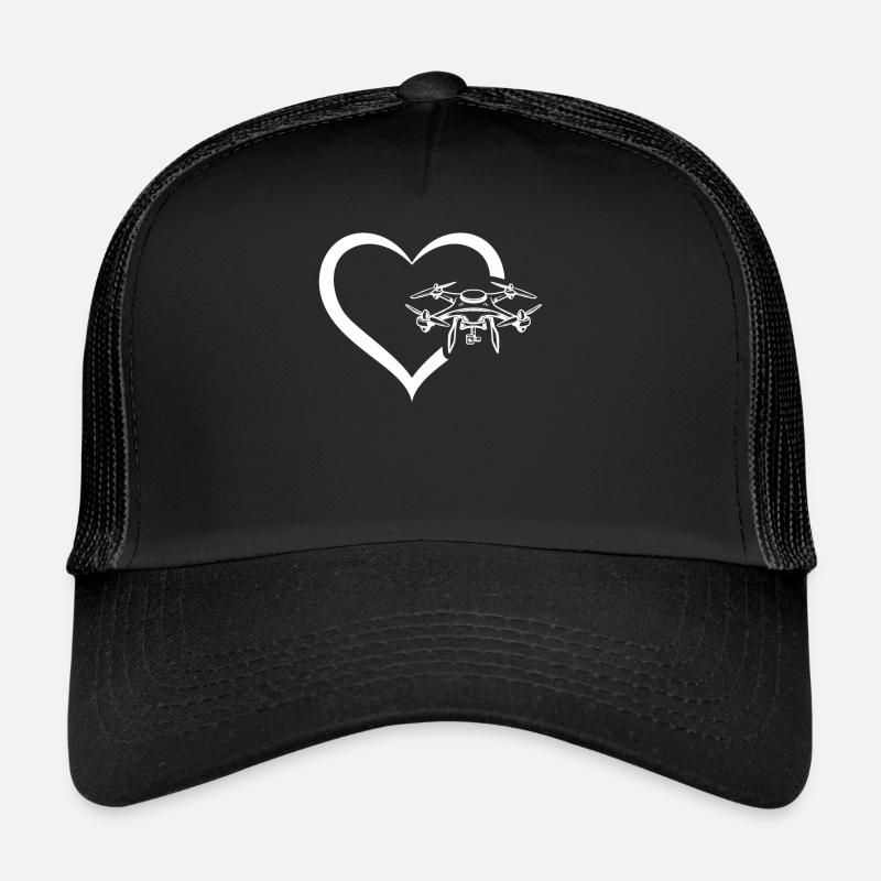 Quadcopter Drone Pilote Quadcopter Drone Heart Dron Casquette trucker 