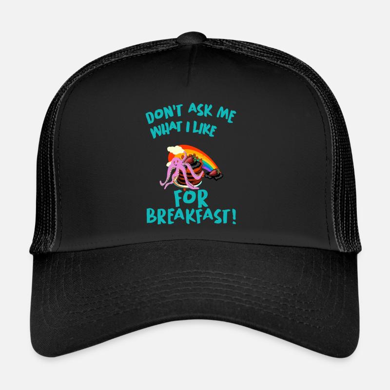 Lustiger Morgen Spruch - Guten Morgen - Trucker Cap - Schwarz/Schwarz