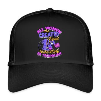 Emergency Department Nurse Hospital Hospitals - Trucker Cap - black/black - Front