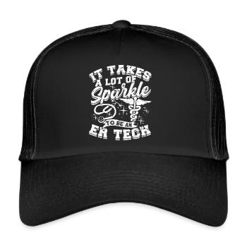 Emergency Department Nurse Hospital Hospitals - Trucker Cap - black/black - Front