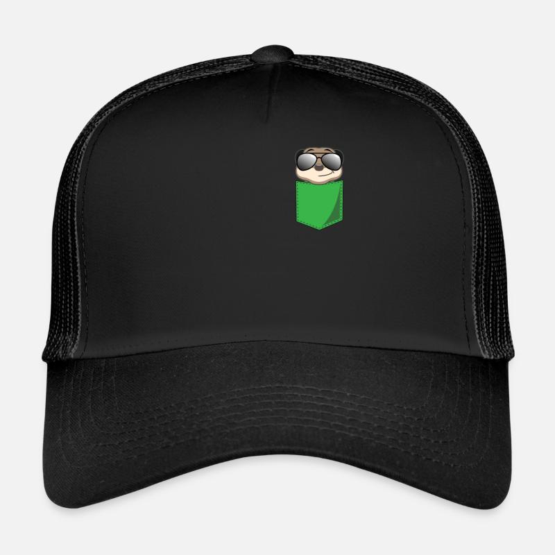 Lustiges Erdmännchen In Brusttasche Print Geschenk Trucker Cap